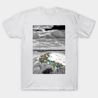 Hengistbury Head Beach Huts Bournemouth Dorset UK T-Shirt